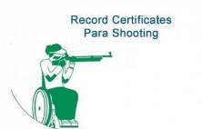 Record Certificates - Para Shooting