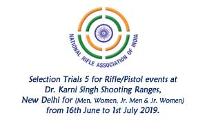 Selection Trials 5 for Rifle / Pistol events